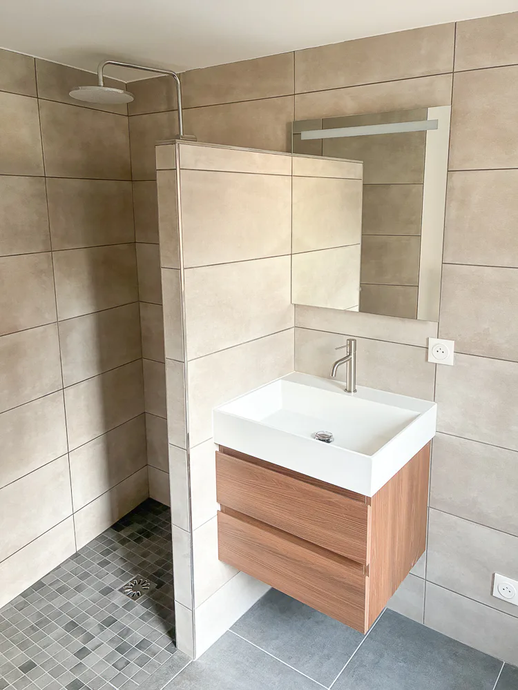 Rénovation d’une salle d’eau de 3m²